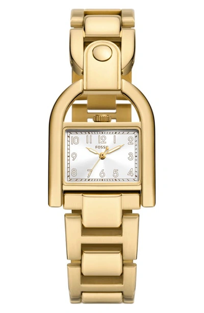 Fossil Women's Harwell Three-hand Gold-tone Stainless Steel Watch 28mm