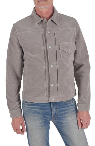 Hiroshi Kato The Blade Stretch Corduroy Jacket In Light Gray