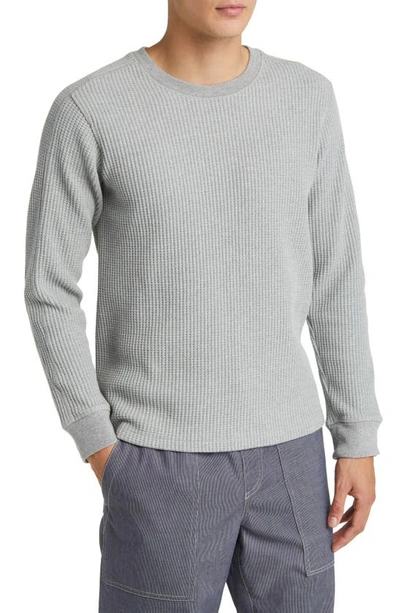 Rails Men's Wade Thermal Crewneck Sweatshirt In Heather Grey