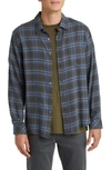 Rails Lennox Relaxed Fit Plaid Cotton Blend Flannel Button-up Shirt In Moonlight