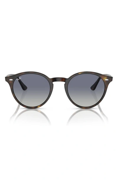 Ray Ban Ray-ban Round Sunglasses, 49mm In Havana/gray Gradient