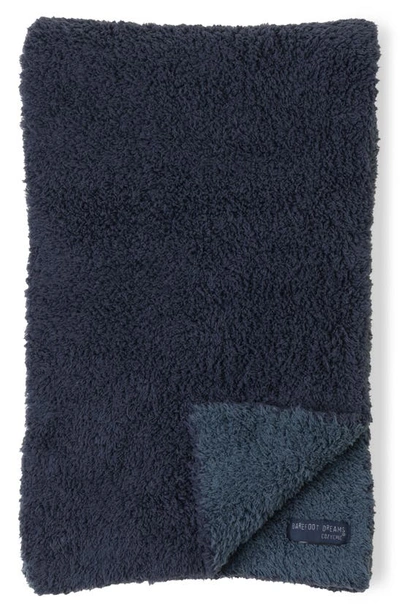 Barefoot Dreams Cozychic Two Tone Scarf In Blue