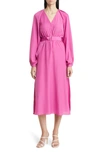 Ted Baker Comus Long Sleeve Belted Dress In Brt Pink