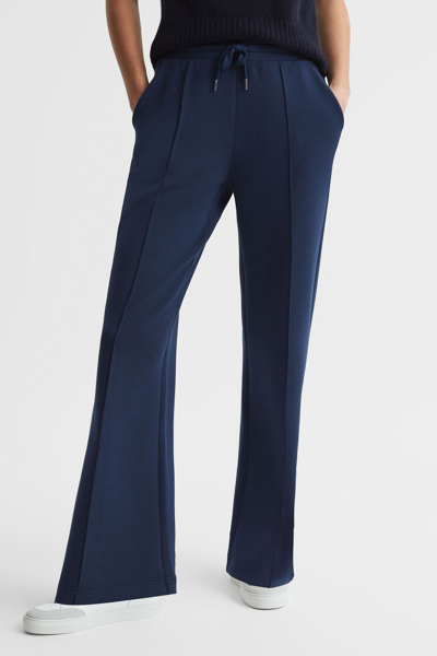 Reiss Jemma - Navy Drawstring Wide Leg Joggers, Xs