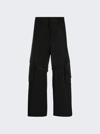 44 Label Group Cargo-pocket Cotton-blend Trousers In Black