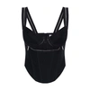 Dion Lee Black Zip Underwire Tank Top In Black