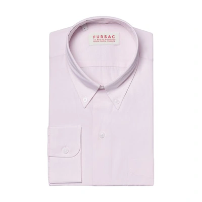Fursac Organic Cotton Poplin Shirt In Pink