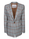 Vivienne Westwood Checked Single-breasted Blazer In Blue