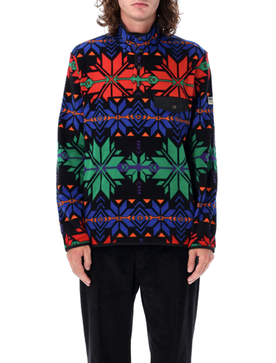 Polo Ralph Lauren High Neck Pile In Polo Black Holiday Ski Geo