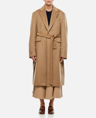 Setchu Travel Coat In Beige