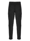 D Exterior D.exterior Tapered Corduroy Pants In Black