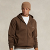Polo Ralph Lauren Double-knit Full-zip Hoodie In Cedar Heather