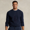 Polo Ralph Lauren Big Pony Double-knit Sweatshirt In Aviator Navy