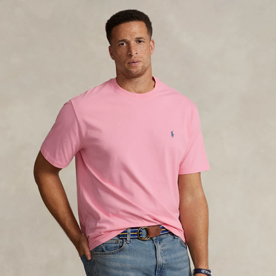 Polo Ralph Lauren Jersey Crewneck T-shirt In Course Pink