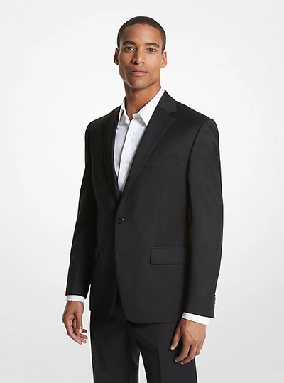 Michael Kors Kaplan Wool Blend Sportscoat In Black