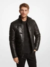 MICHAEL KORS QUILTED LEATHER PUFFER JACKET