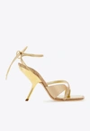 FERRAGAMO ALLEGRA 105 CRYSTAL EMBELLISHED SANDALS