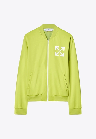 Off-white Single Arrow Slim Tracktop In Lime