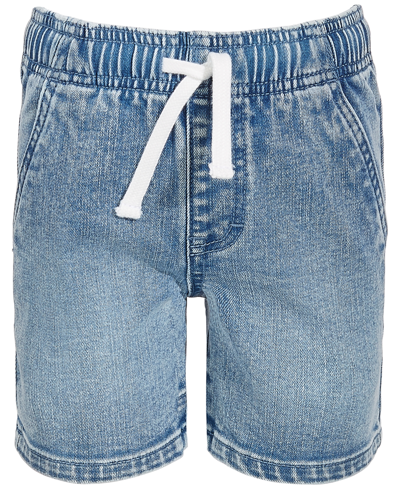 Epic Threads Kids' Little Boys Good Vibes Light-wash Denim Shorts, Created For Macy's In Light Wash