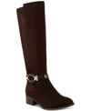 KAREN SCOTT STANELL BUCKLED RIDING BOOTS, CREATED FOR MACY'S