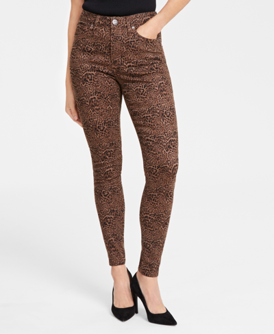 Inc International Concepts Women's Animal-print High-rise Skinny Jeans, Created For Macy's In Lizzie Animal D