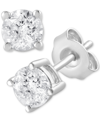 Forever Grown Diamonds Lab Grown Diamond Stud Earrings (1 Ct. T.w.) In Sterling Silver In Sterling Silver
