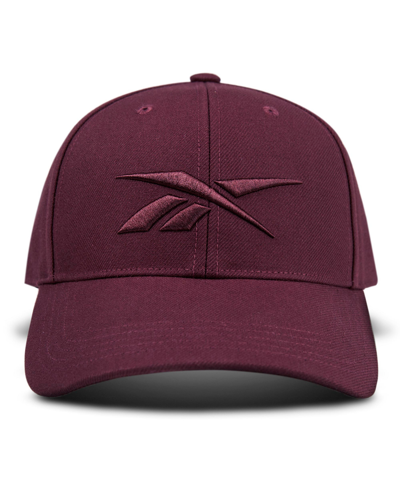 Reebok Vector Logo Cap In Maroon