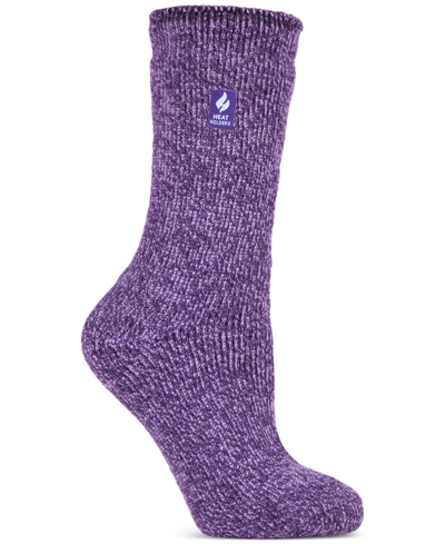 Heat Holders Women's Primrose Twist Socks In Purple
