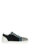 Christian Louboutin Louis Junior Spikes Orlato Leather Sneaker In Multicolor