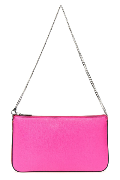 Christian Louboutin Loubila Patent Pouch Crossbody Bag In Pink