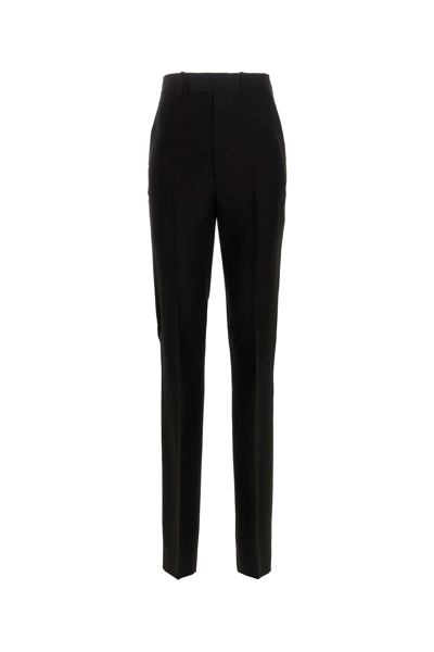 Gucci Women Wool And Silk Blend Pants In Black