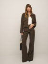 REFORMATION PENNEY HIGH RISE RELAXED FLARE CORDUROY PANTS