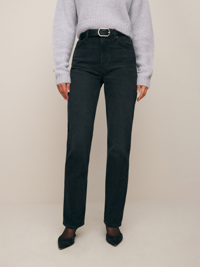 Reformation Abby High Rise Straight Jeans In Vana