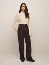 REFORMATION CARY HIGH RISE SLOUCHY WIDE LEG CORDUROY PANTS