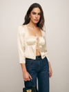 REFORMATION LUCINDA SILK TOP