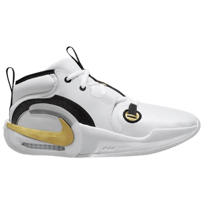 Nike Kids' Girls  Air Zoom Crossover 2 In White/black/metallic Gold