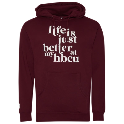 Grady Baby Co Mens  Morehouse Life Is Just Better Hoodie In Maroon/white