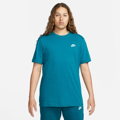 Nike Mens  Embroidered Futura T-shirt In Geode/geode