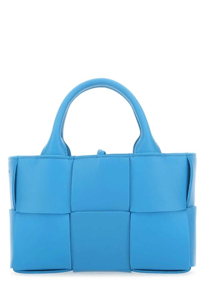 Bottega Veneta Candy Arco Tote Bag In Blue