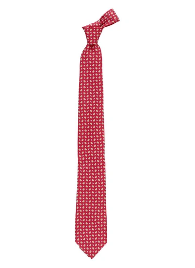 Church's Silk Tie In Burgundy