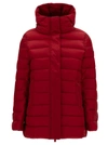Save The Duck Drimia Lonh Hooded Puffer In Red