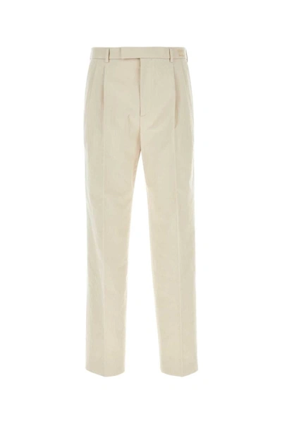 Gucci Woman Embroidered Cotton Blend Wide-leg Pant In Multicolor