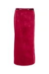 Gucci Fuchsia Velvet Skirt In Pink