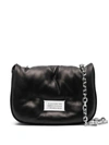 Maison Margiela Womens Black Leather Shoulder Bag In Black
