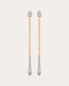 Sara Weinstock Unity Reverie Diamond Linear Drop Earrings In Gold