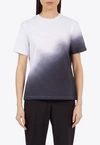 Ferragamo T-shirt With Round Neck And Short Sleeves In Blue