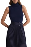 Reiss Womens Navy Edna Sleeveless Wool Jumper