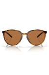 Oakley Sielo 57mm Polarized Round Sunglasses In Bronze