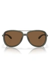 Oakley Split Time 58mm Prizm™ Pilot Sunglasses In Olive