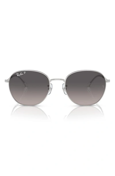 Ray Ban 55mm Polarized Phantos Sunglasses In Silver
